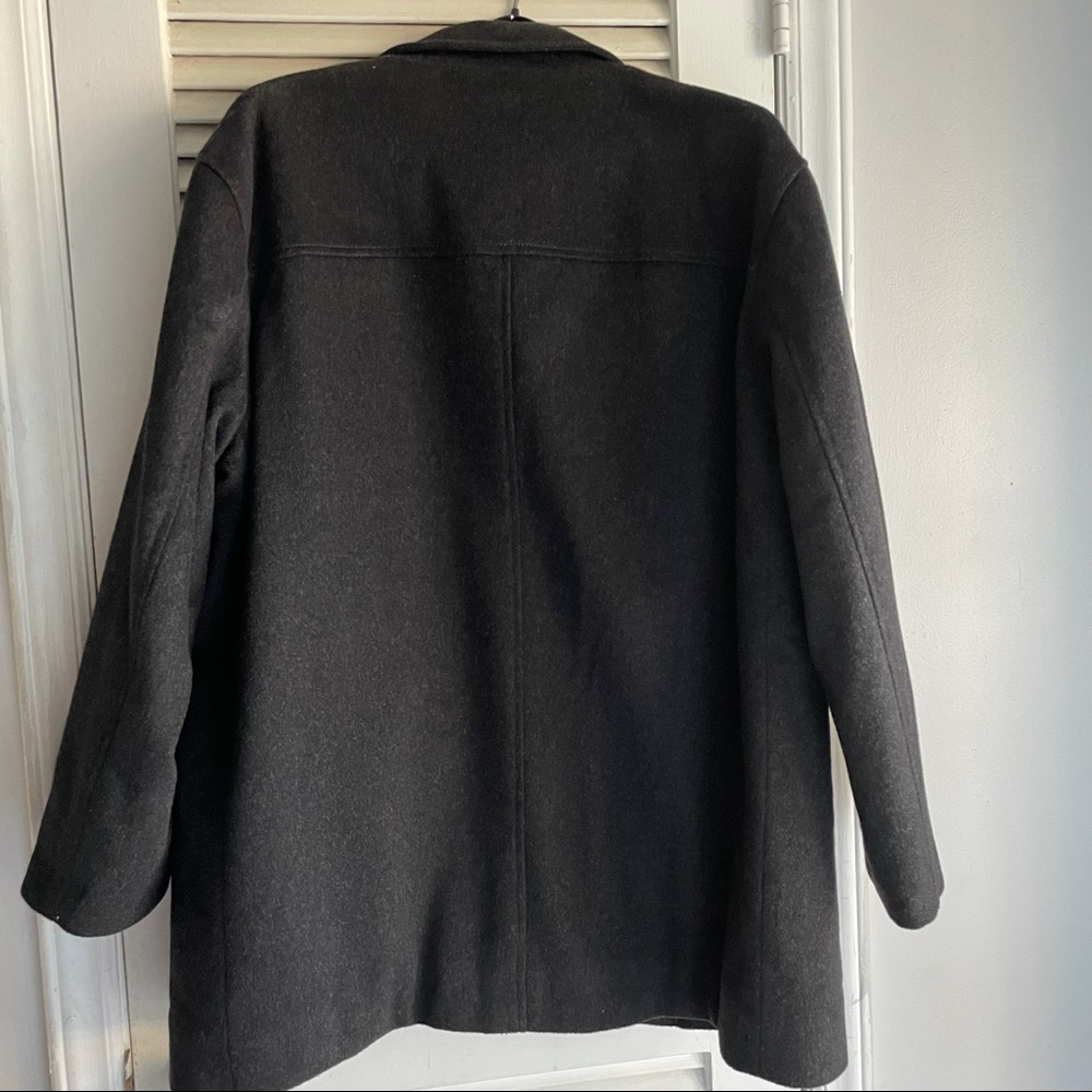 Men’s Charcoal Gray Wool Jcrew Sherpa Lined Jacket - image 7